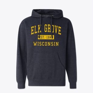 Elk Grove Wisconsin Classic Established Cotton Hoodie Sweatshirt