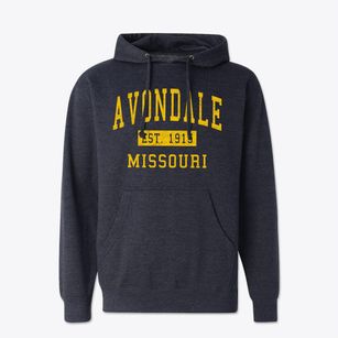 Avondale Missouri Classic Established Cotton Hoodie Sweatshirt