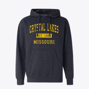 Crystal Lakes Missouri Classic Established Cotton Hoodie Sweatshirt