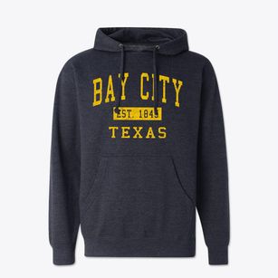 Bay City Texas Classic Established Cotton Hoodie Sweatshirt
