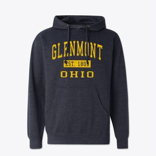 Glenmont Ohio Classic Established Cotton Hoodie Sweatshirt