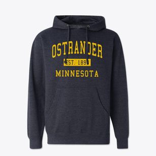 Ostrander Minnesota Classic Established Cotton Hoodie Sweatshirt