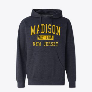 Madison New Jersey Classic Established Cotton Hoodie Sweatshirt