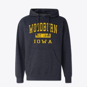 Woodburn Iowa Classic Established Cotton Hoodie Sweatshirt