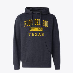Flor Del Rio Texas Classic Established Cotton Hoodie Sweatshirt