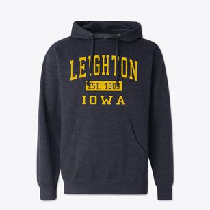 Leighton Iowa Classic Established Cotton Hoodie Sweatshirt
