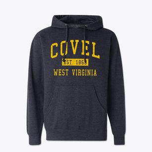 Covel West Virginia Classic Established Cotton Hoodie Sweatshirt