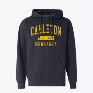 Carleton Nebraska Classic Established Cotton Hoodie Sweatshirt