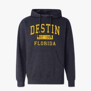 Destin Florida Classic Established Cotton Hoodie Sweatshirt