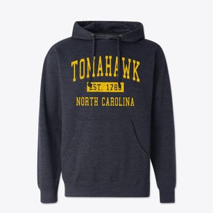 Tomahawk North Carolina Classic Established Cotton Hoodie Sweatshirt