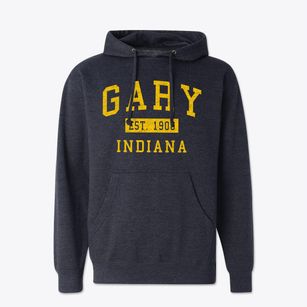 Gary Indiana Classic Established Cotton Hoodie Sweatshirt