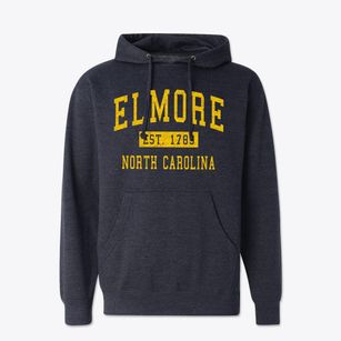 Elmore North Carolina Classic Established Cotton Hoodie Sweatshirt