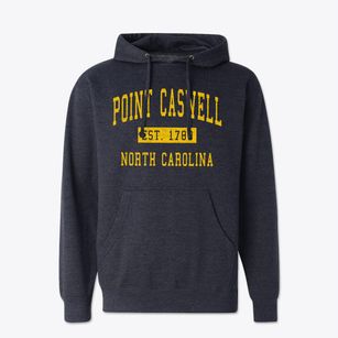 Point Caswell North Carolina Classic Established Cotton Hoodie Sweatshirt
