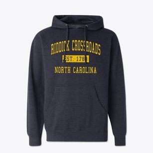 Riddick Crossroads North Carolina Classic Established Cotton Hoodie Sweatshirt