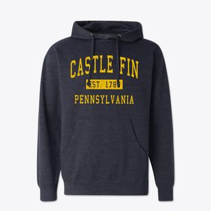 Castle Fin Pennsylvania Classic Established Cotton Hoodie Sweatshirt