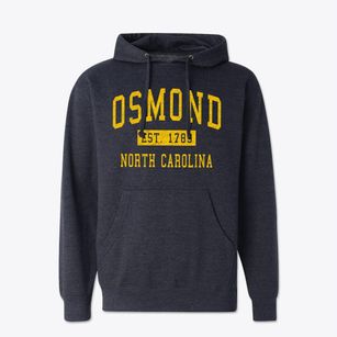 Osmond North Carolina Classic Established Cotton Hoodie Sweatshirt