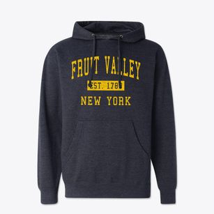 Fruit Valley New York Classic Established Cotton Hoodie Sweatshirt