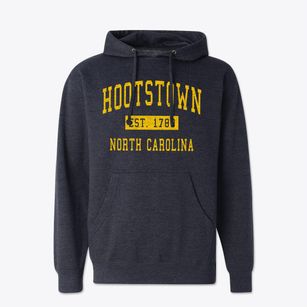 Hootstown North Carolina Classic Established Cotton Hoodie Sweatshirt