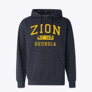 Zion Georgia Classic Established Cotton Hoodie Sweatshirt