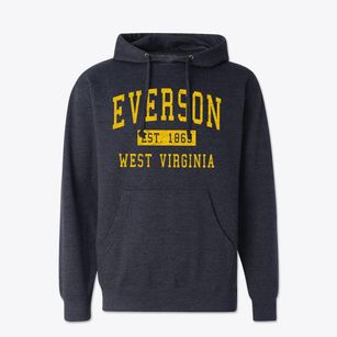 Everson West Virginia Classic Established Cotton Hoodie Sweatshirt