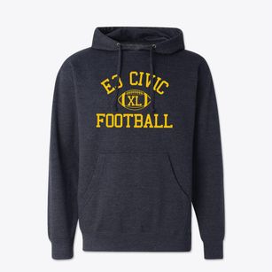 E3 Civic High Classic Football Cotton Hoodie Sweatshirt