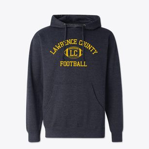 Lawrence County High School Classic Football Cotton Hoodie Sweatshirt