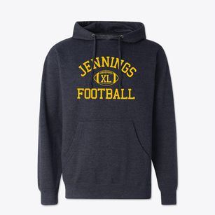 Jennings High School Classic Football Cotton Hoodie Sweatshirt