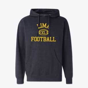 Lima Christian School Classic Football Cotton Hoodie Sweatshirt