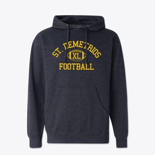 Saint Demetrios Greek American School Classic Football Cotton Hoodie Sweatshirt