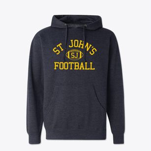St. John's Episcopal School Classic Football Cotton Hoodie Sweatshirt