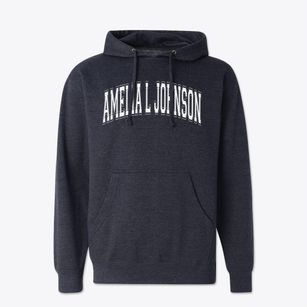 Amelia L Johnson School Varsity Arch Cotton Hoodie Sweatshirt