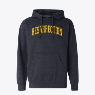 Resurrection Catholic School Varsity Arch Cotton Hoodie Sweatshirt