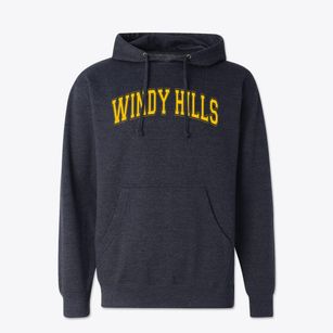 Windy Hills Elementary School Varsity Arch Cotton Hoodie Sweatshirt