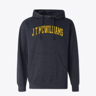 J T Mcwilliams Elementary School Varsity Arch Cotton Hoodie Sweatshirt