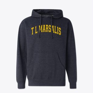 T L Marsalis Elementary School Varsity Arch Cotton Hoodie Sweatshirt