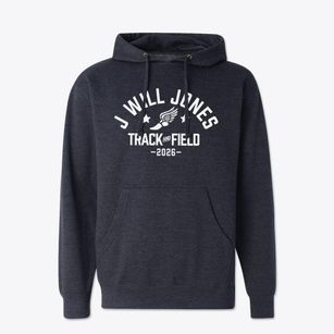 J Will Jones Elementary School Track and Field Cotton Hoodie Sweatshirt