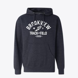Brookview Elementary School Track and Field Cotton Hoodie Sweatshirt