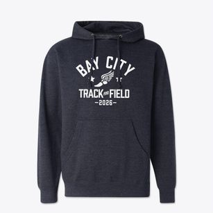 Bay City Baptist School Track and Field Cotton Hoodie Sweatshirt