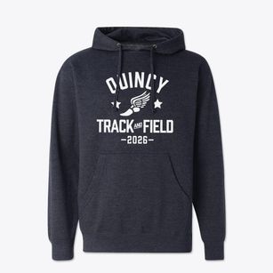 Quincy Elementary School Track and Field Cotton Hoodie Sweatshirt