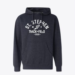 St. Stephen The Martyr Catholic Church Track and Field Cotton Hoodie Sweatshirt