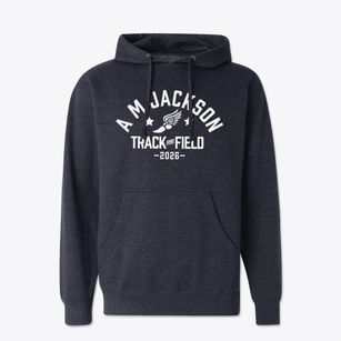 A M Jackson Math And Science Academy Track and Field Cotton Hoodie Sweatshirt