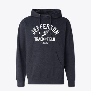 Jefferson Elementary School Track and Field Cotton Hoodie Sweatshirt