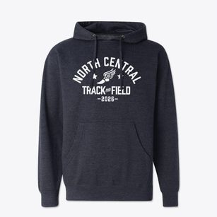 North Central High School Track and Field Cotton Hoodie Sweatshirt