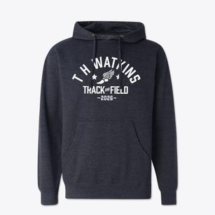 T H Watkins Elementary School Track and Field Cotton Hoodie Sweatshirt