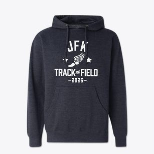 John F Kennedy Middle School Track and Field Cotton Hoodie Sweatshirt