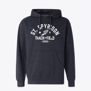 Saint Spyridon Greek Parochial School Track and Field Cotton Hoodie Sweatshirt