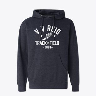 V V Reid Elementary School Track and Field Cotton Hoodie Sweatshirt