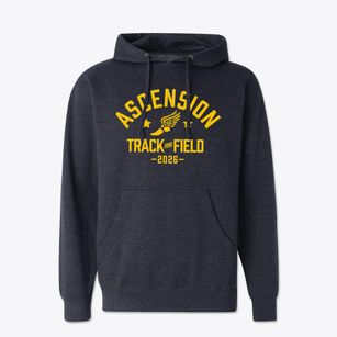 Ascension Academy Track and Field Cotton Hoodie Sweatshirt