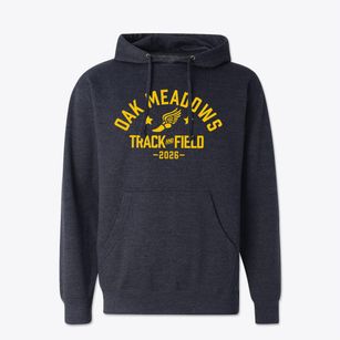 Oak Meadows Elementary School Track and Field Cotton Hoodie Sweatshirt