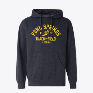 Pond Springs Elementary School Track and Field Cotton Hoodie Sweatshirt